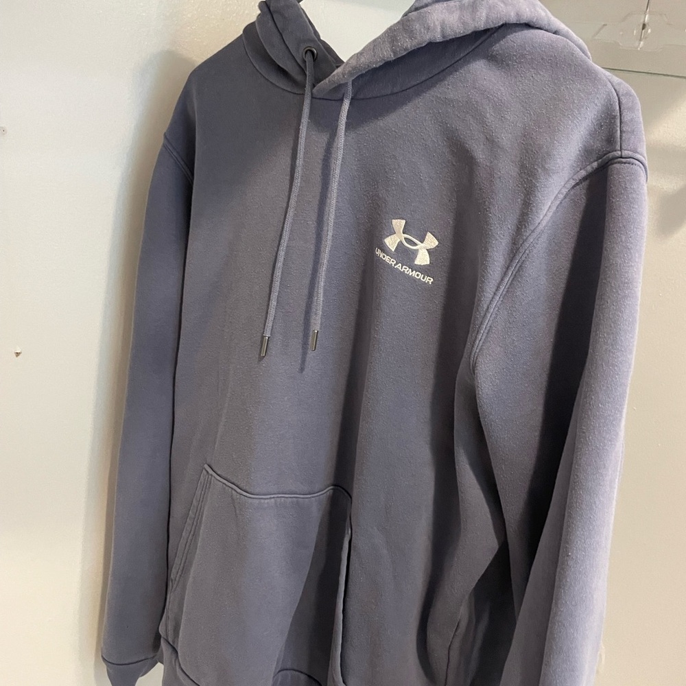 Under armor large blue hoodie